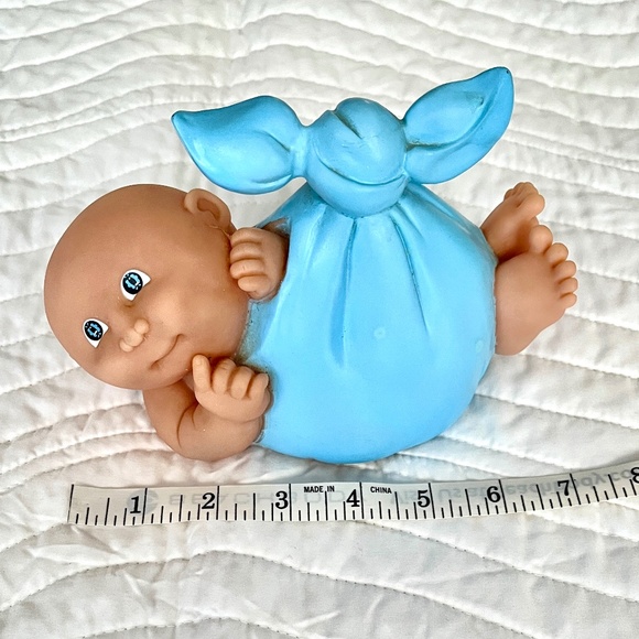 Vintage 1983 Vinyl Cabbage Patch Preemie Coin Bank - Picture 2 of 7